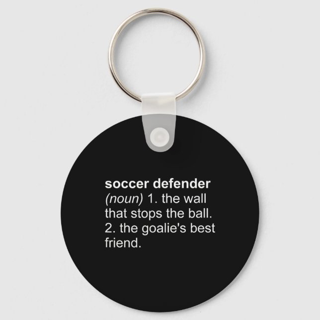 Rolig Ord Definition Fotboll Försvar Ordförråd  Nyckelring (Framsida)