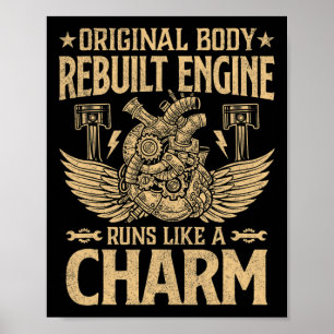 Rolig Originalkaross Rebuildad motor går som en kl Poster