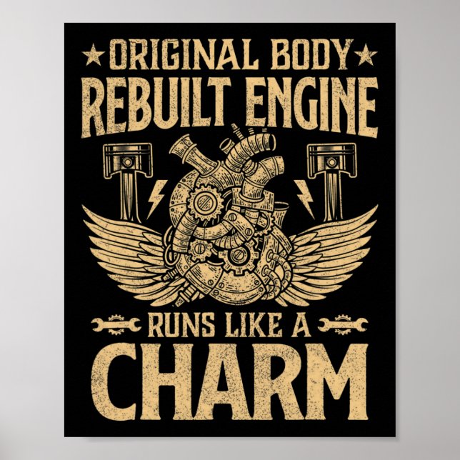 Rolig Originalkaross Rebuildad motor går som en kl Poster (Framsidan)