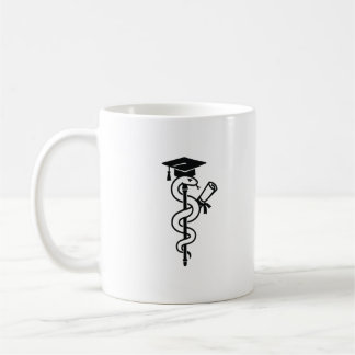 Rolig orm för medicinsk examen kaffemugg