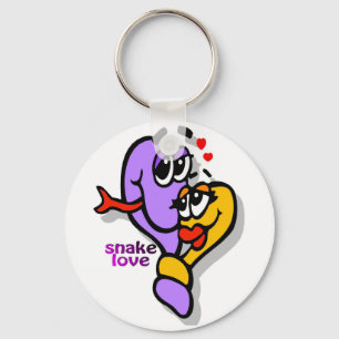 rolig orm-kärlek keychain nyckelring