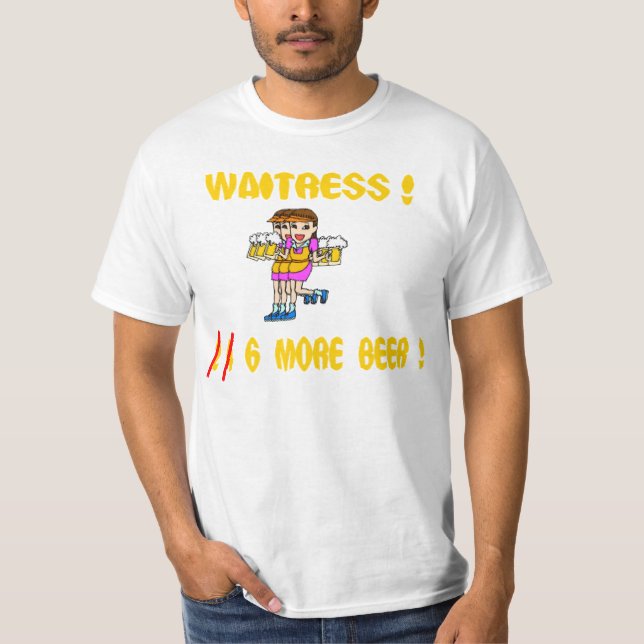 Rolig oskarp dubbel vision mer öl tee shirt (Framsida)