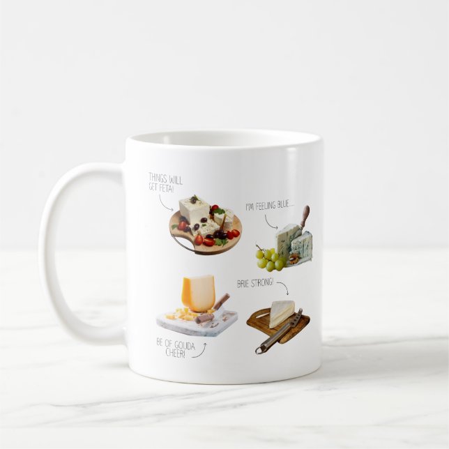 Rolig ostmugg | Humor för ostälskare Co Kaffemugg (Vänster)