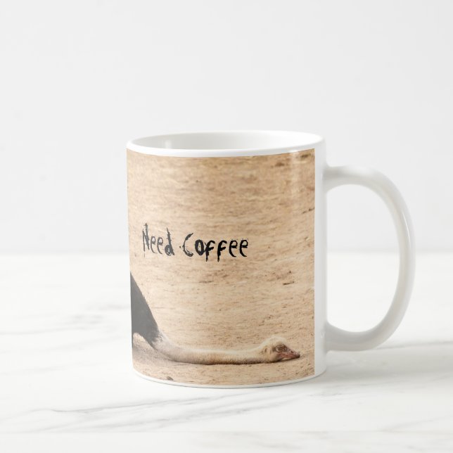 Rolig Ostrichmugg Kaffemugg (Höger)