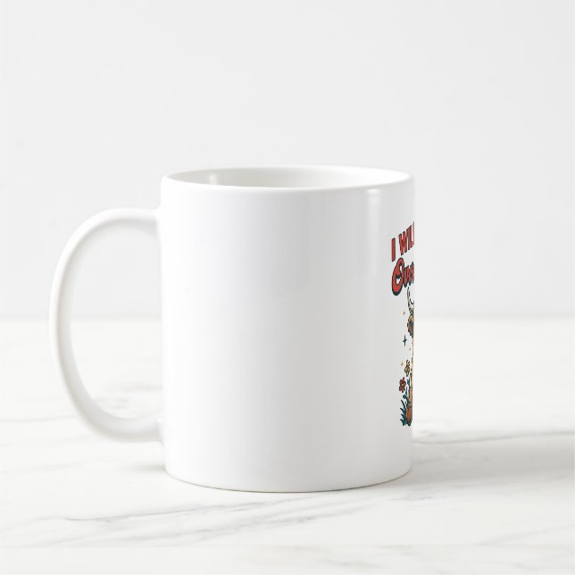 Rolig över kullen högländer ko födelsedagsdesign_1 kaffemugg (Vänster)