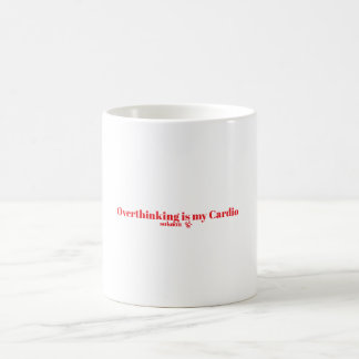 Rolig överanalyserande Citat Typografi Design Kaffemugg