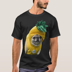 Rolig överanalyserande Pug Hund - Söt Valp Nörd T Shirt
