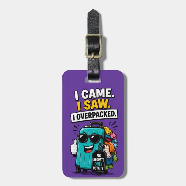 Rolig Överlastad Bagagebricka (Vertikal Framsida)