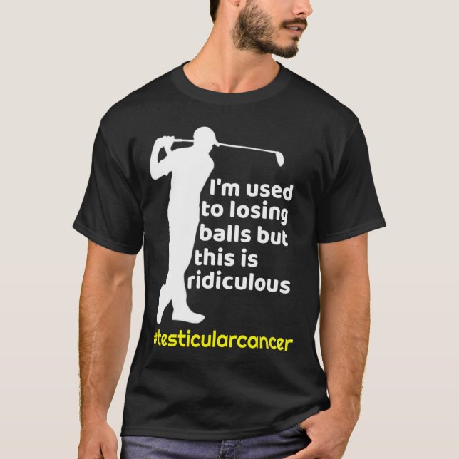 Rolig överlevare av testikelcancer golfspelare Orc T Shirt (Framsida)