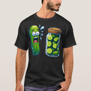 Rolig överraskning med inlagd gurka En gurka och e T Shirt