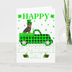 Rolig På En Diet Och Irländska St Patricks Day Sha Kort