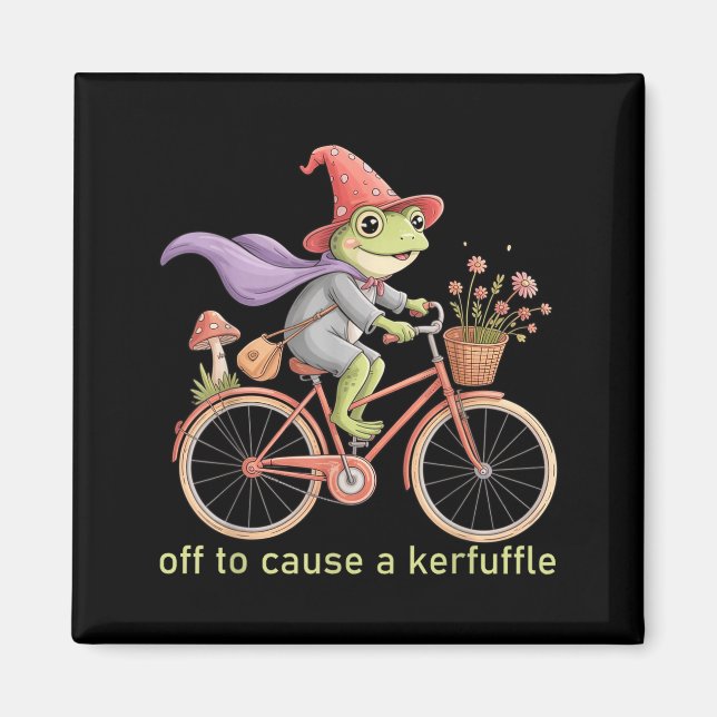 Rolig På väg att Orsaka en Uppståndelse Whimsical  Magnet (Framsidan)