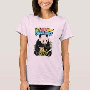 Rolig Panda Diet Utmaning Kvinnors T-Shirt