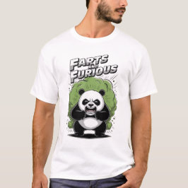 Rolig Panda har svårt att Toa på en T Shirt