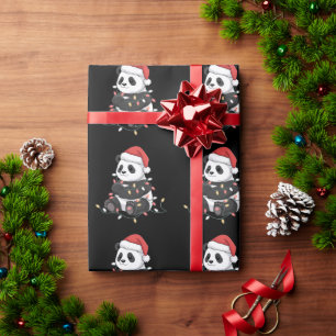 Rolig Panda Jul Djur Ljus Älskare Presentpapper