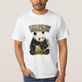 Rolig Panda Kost Challenge Fars Dag T-shirt