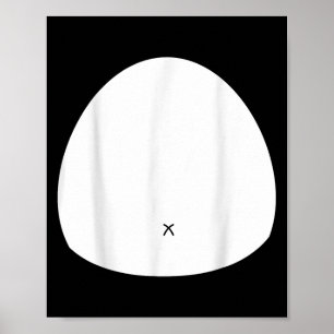 Rolig Panda Kostym, Halloween Dekorationer. Poster