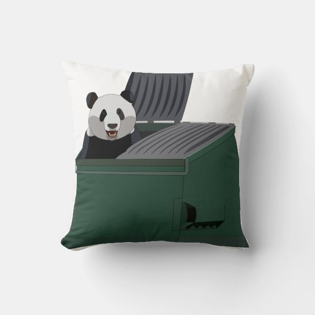 Rolig Panda Kudde (Framsida)