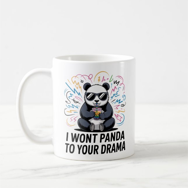 Rolig Panda Puns – “Jag kommer inte Panda till din Kaffemugg (Vänster)