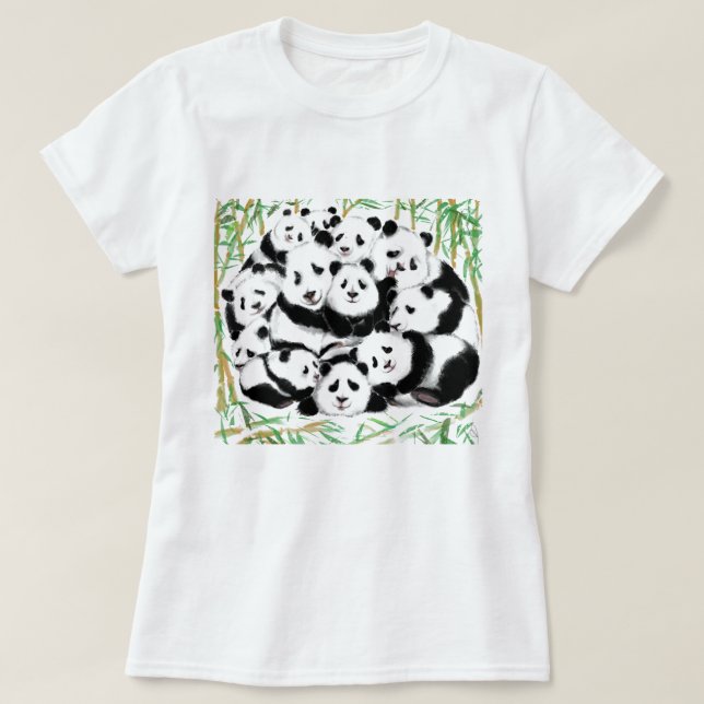 Rolig Panda T-Shirt (Design framsida)