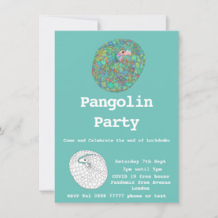 Rolig Pangolin lockdown fri Covid19 humor Party