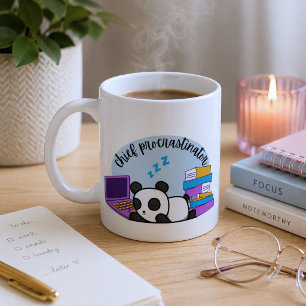 Rolig Pannkanda Prokrastinator Kaffe Mugg