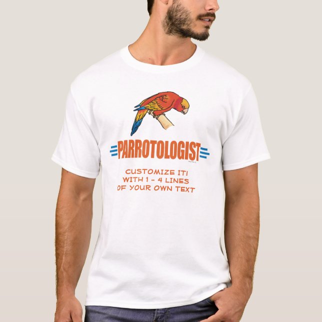 Rolig papegoja Älskare T-shirt (Framsida)