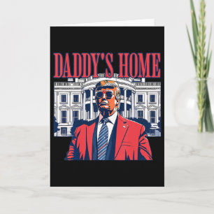 Rolig Pappa är hemma Trump Rosa 2024 Ta Amerika Ck Kort