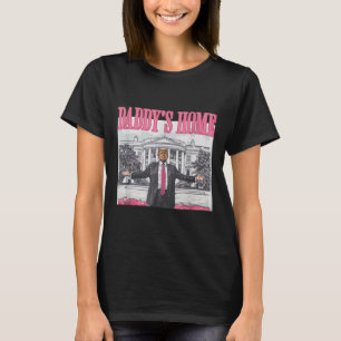 Rolig Pappa är hemma Trump Rosa 2024 Ta Amerika Ck T Shirt
