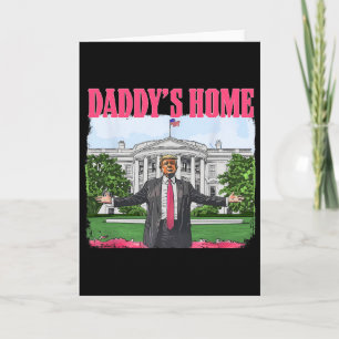 Rolig Pappa är hemma Trump Rosa 2024 Vita huset Ko Kort