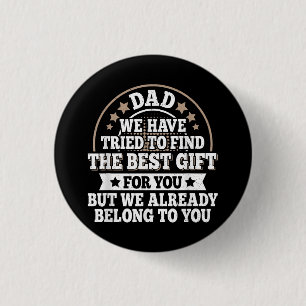 Rolig Pappa Citat Grafisk Vintage Papa Far Knapp