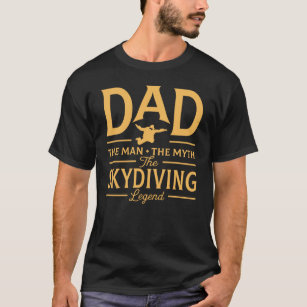 Rolig pappa den Skydiving legenden T Shirt
