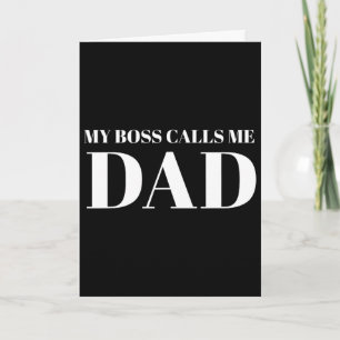 Rolig Pappa Dotter Citat Fars Dag Min Chef Kallar Kort