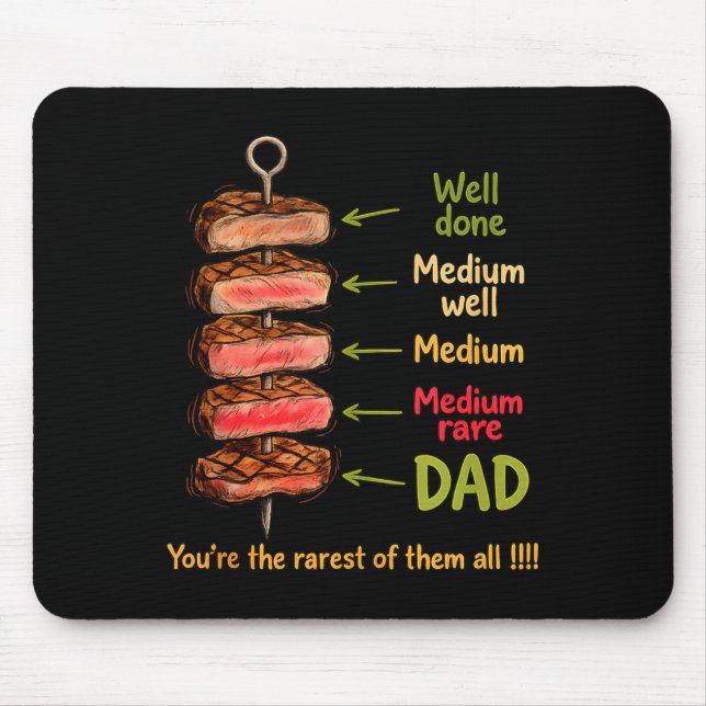 Rolig pappa du är den sällsyntaste av bbq fadersda musmatta (Framsidan)