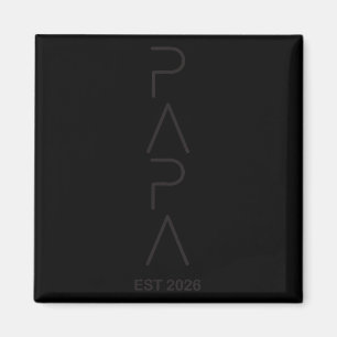 Rolig Pappa Est.2026 Blivande Pappa Annonsering Tj Magnet