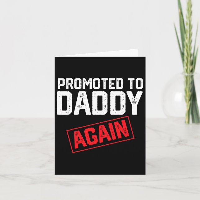 Rolig pappa fadersdag graviditetsannonsering pappa kort (Framsida)
