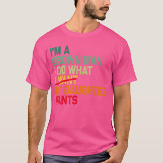 Rolig pappa Far jag är en vuxen man jag gör vad mi T Shirt