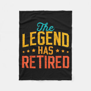 Rolig Pappa Farfar Pensionering Legenden Har Gått Fleecefilt