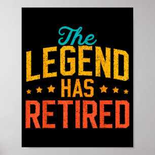 Rolig Pappa Farfar Pensionering Legenden Har Gått Poster
