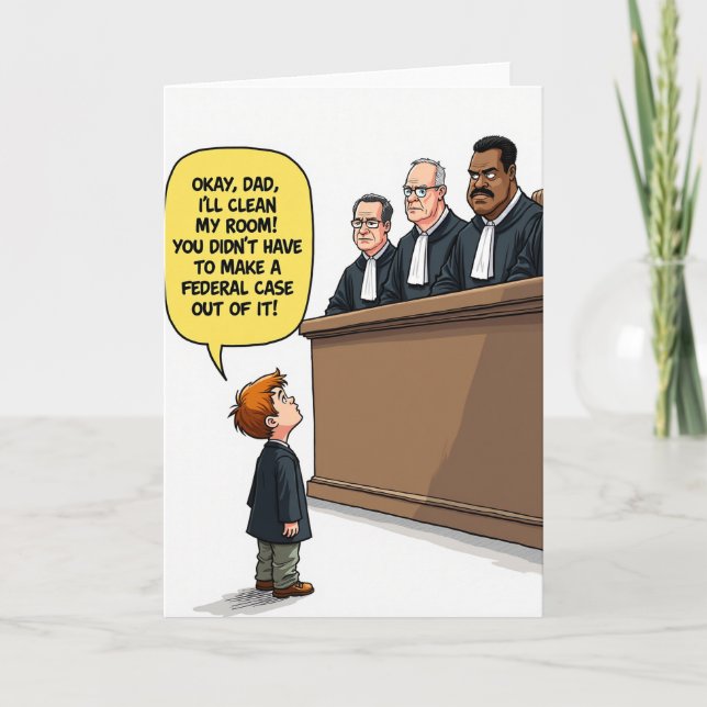 Rolig Pappa Federal Ärende Kort (Framsida)