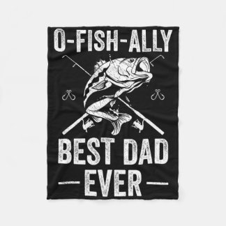 Rolig Pappa Fisk B Fiske Pappa Fleecefilt