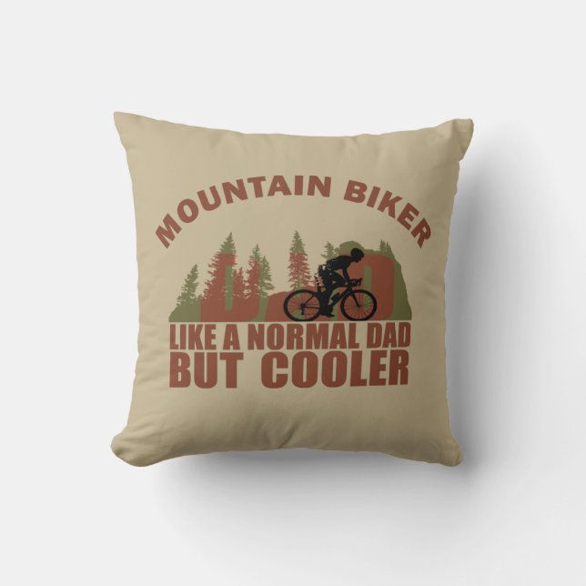 Rolig pappa för mountainbike kudde (Framsida)
