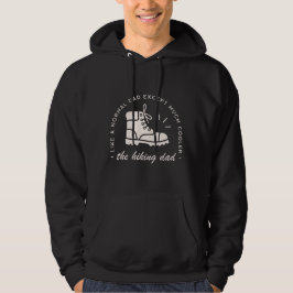 Rolig pappa för vandrare, cool far svart hoodie