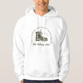 Rolig pappa för vandrare fader hoodie