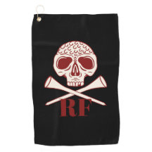 Rolig pappa-golfmonogram Retro dödskalle korsade g