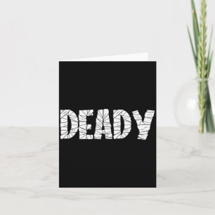Rolig Pappa Halloween Död Mummy Halloween Matchand Kort