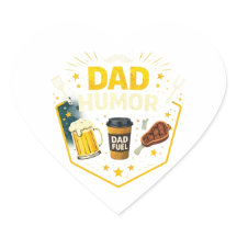 Rolig Pappa Humor Klistermärke – Coolt Pappa Skämt