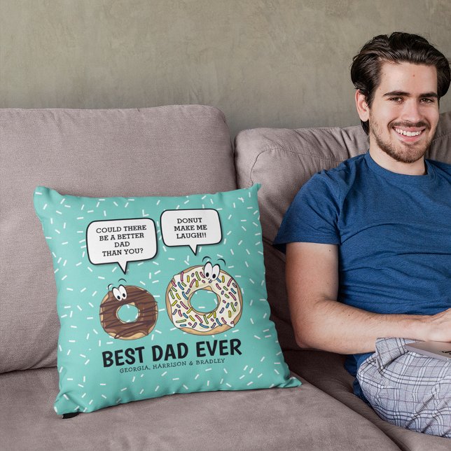 Rolig Pappa i Världen Söt Fars Dag Kudde (Skapare uppladdad)