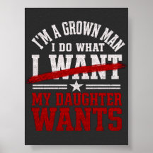 Rolig Pappa-Jag Gör Vad Min Dotter Vill