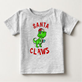 Rolig pappa klor dinosaur bebis jul  t shirt